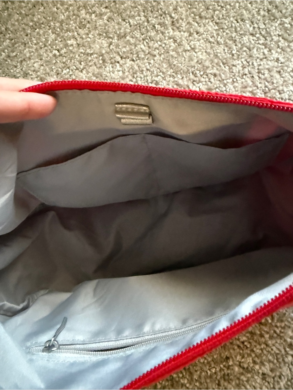 Baggallini Swift Crescent Bright Red Crossbody Bag - Picture 4 of 6